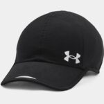 Gorra de running Under Armour Iso-Chill Launch Multi Hair para mujer Negro / Negro / Reflectante OSFM