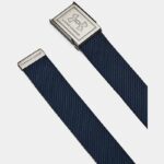 Cinturón Under Armour Webbing para hombre Academy / Khaki Base / Plata OSFM