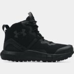 Botas tácticas Under Armour Micro G® Valsetz Zip Mid para hombre Negro / Negro / Jet Gris 44.5