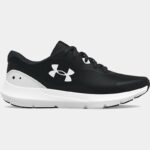 Zapatillas de running Grade School Under Armour Surge 3 para niño Negro / Blanco / Blanco 35.5