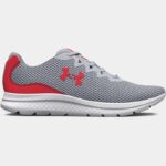 Zapatillas de running Under Armour Charged Impulse 3 para hombre Mod Gris / Radio Rojo / Radio Rojo 44