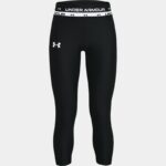Pantalón pesquero HeatGear® Armour para niña Negro / Blanco YLG