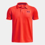 Polo Under Armour Performance para niño Bolt Rojo / Bauhaus Azul YSM