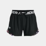 Pantalón corto Under Armour Play Up Tri-Color para niña Negro / Blanco YMD