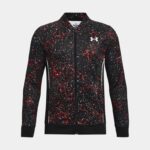 Chaqueta Under Armour Pennant 2.0 Full-Zip para niño Negro / Stadium Rojo / Blanco YSM