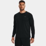 Camiseta de manga larga Under Armour Tech™ para hombre Negro / Graphite S