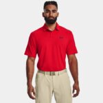 Polo texturizado Under Armour Performance para hombre Radio Rojo / Bauhaus Azul XL