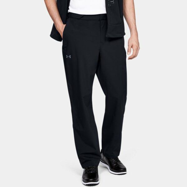 Pantalón impermeable Under Armour Golf para hombre Negro / Pitch Gris XL