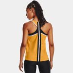 Camiseta sin mangas Under Armour Knockout para mujer Rise / Negro / Sunset Boulevard M