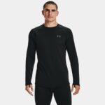 Sudadera ColdGear® Base 4.0 para hombre Negro / Pitch Gris S