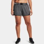 Pantalón corto Under Armour Play Up 3.0 Twist para mujer Negro / Negro / Blanco 1X