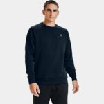 Sudadera con cuello redondo de tejido Fleece Under Armour Rival para hombre Academy / Onyx Blanco L