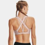 Sujetador deportivo Under Armour Crossback Low para mujer Dash Rosa / Dash Rosa / Blanco L