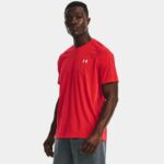 Camiseta de manga corta Under Armour Streaker Run para hombre Radio Rojo / Radio Rojo / Reflectante M