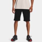 Pantalón corto Under Armour Rival Fleece para hombre Negro / Onyx Blanco XL