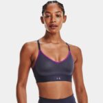 Sujetador deportivo Under Armour Infinity Low para mujer TempeRojo Acero / TempeRojo Acero / Strobe XS