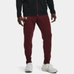 Pantalón Under Armour Pique Track para hombre Chestnut Rojo / Blanco S