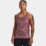 Camiseta sin mangas con estampado Under Armour Fly-By para mujer Negro Rose / Negro Rose / Reflectante S