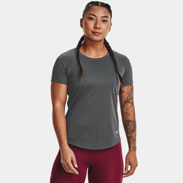 Camiseta Under Armour Speed Stride 2.0 para mujer Pitch Gris / Pitch Gris / Reflectante L