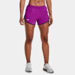 Pantalón corto Under Armour Fly-By Elite 3'' para mujer Strobe / Midnight Marino Azul / Reflectante M