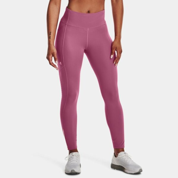 Mallas tobilleras Under Armour Fly Fast 3.0 para mujer Pace Rosa / Pace Rosa / Reflectante S