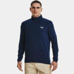 Camiseta con cremallera de ¼ Under Armour Playoff para hombre Academy / Blanco M