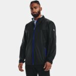 Chaqueta impermeable Under Armour Stormproof Repel Golf para hombre Negro / Acero XXL