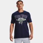 Camiseta de manga corta Curry Young Wolf para hombre Midnight Marino Azul / Hendrix M