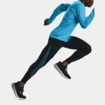 Mallas Under Armour Fly Fast 3.0 Cold para hombre Negro / Capri / Reflectante M