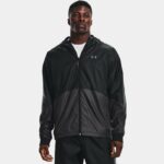 Chaqueta cortavientos Under Armour Legacy para hombre Negro / Jet Gris / Pitch Gris XXL
