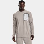 Camiseta de manga larga Under Armour Journey Knit para hombre Ghost Gris / Blanco S