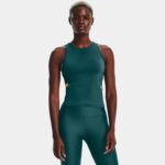 Camiseta sin mangas Armour Mesh para mujer Rise / Tourmaline Teal / Sunset Boulevard XS
