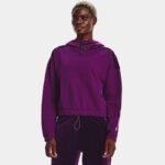 Sudadera con capucha de tejido Fleece Under Armour Journey para mujer Rivalry / Blanco L