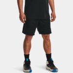 Pantalón corto de 23 cm Under Armour Halftime Swoop para hombre Negro / Negro / Blanco M