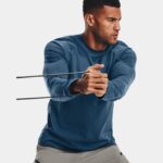 Camiseta de manga larga Under Armour Meridian Cold Weather para hombre Petrol Azul / Reflectante S