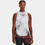Camiseta sin mangas Under Armour Mesh para mujer Blanco / Negro / Negro M